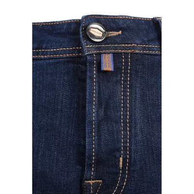Jacob Cohen Blue Cotton Jeans & Pant In Blue