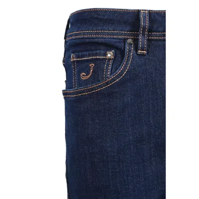 Jacob Cohen Blue Cotton Jeans & Pant In Blue