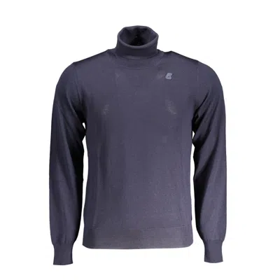K-way Blue Wool Sweater In Blue