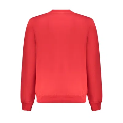 Napapijri Red Cotton Sweater In Orange
