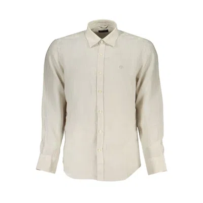 North Sails White Cotton Shirt In Beige