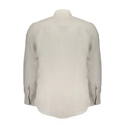 North Sails White Cotton Shirt In Beige