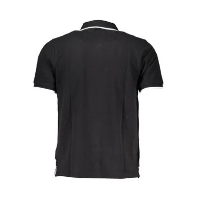 North Sails Blue Cotton Polo Shirt In Black
