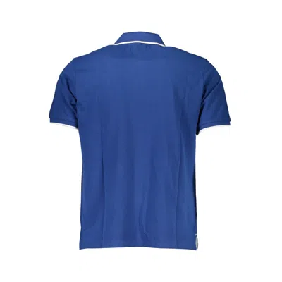 North Sails Blue Cotton Polo Shirt In Blue