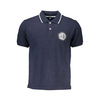 North Sails Blue Cotton Polo Shirt In Blue