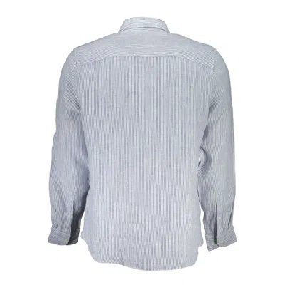 North Sails Light Blue Linen Shirt In Blue