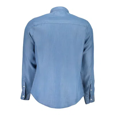 North Sails Blue Lyocell Shirt In Blue