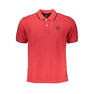 North Sails Red Cotton Polo Shirt In Red