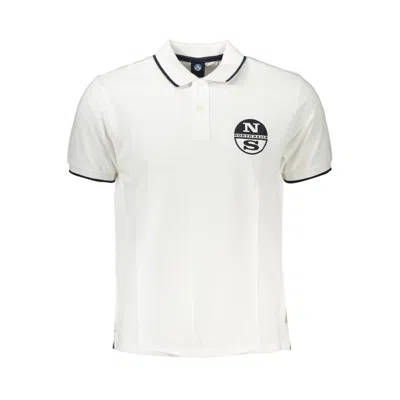 North Sails White Cotton Polo Shirt In White