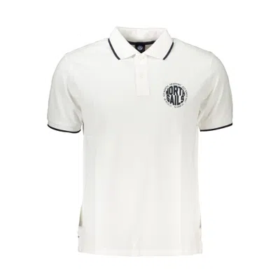 North Sails White Cotton Polo Shirt In White