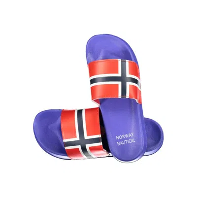 Norway 1963 Blue Plastic Men Sandal In Multi