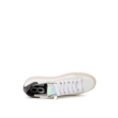 P448 Elevate Your Sneaker Game With All- Italian Leather Women's Kicks In White