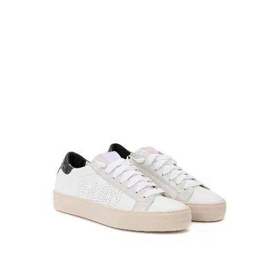 P448 Elevate Your Sneaker Game With All- Italian Leather Women's Kicks In White