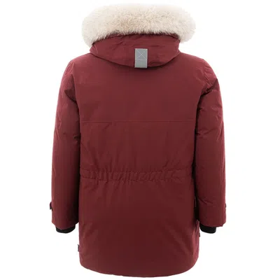 Peuterey Chic Bordeaux Polyester Jacket For Men In Bordeaux