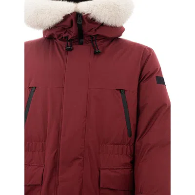 Peuterey Chic Bordeaux Polyester Jacket For Men In Bordeaux
