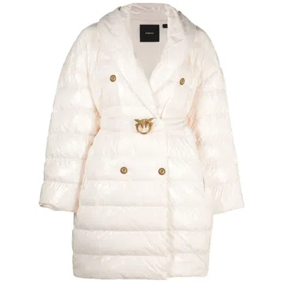 Pinko Nylon Jackets & Women's Coat In Beige