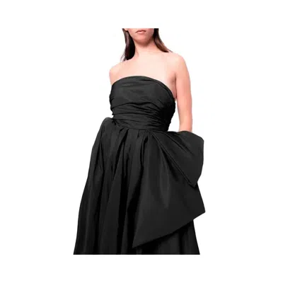 Pinko Black Polyester Dress In Black
