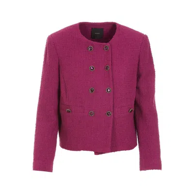 Pinko Fuchsia Cotton Suits & Blazer In Fuchsia