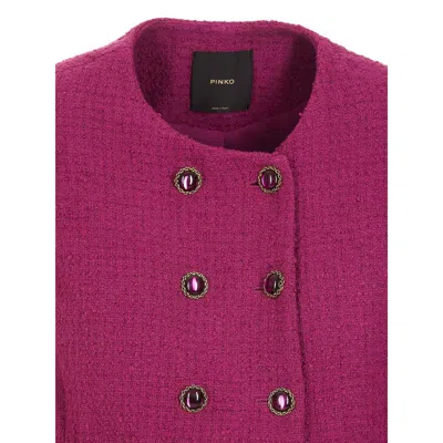 Pinko Fuchsia Cotton Suits & Blazer In Fuchsia