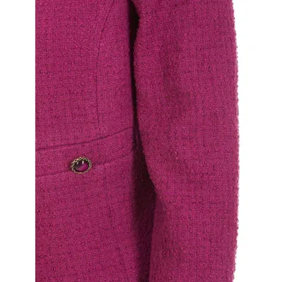 Pinko Fuchsia Cotton Suits & Blazer In Fuchsia