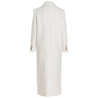Pinko White Wool Jackets & Coat In White