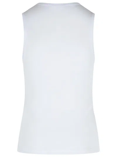 Jw Anderson Crew Neck Ribbed Sleeveless Top Straight Hem