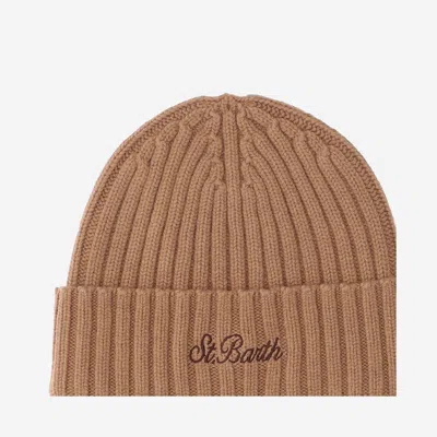 Mc2 Saint Barth Wool Blend Beanie With Logo