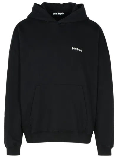 Palm Angels Brand-embroidery Kangaroo-pocket Relaxed-fit Cotton-jersey Hoody