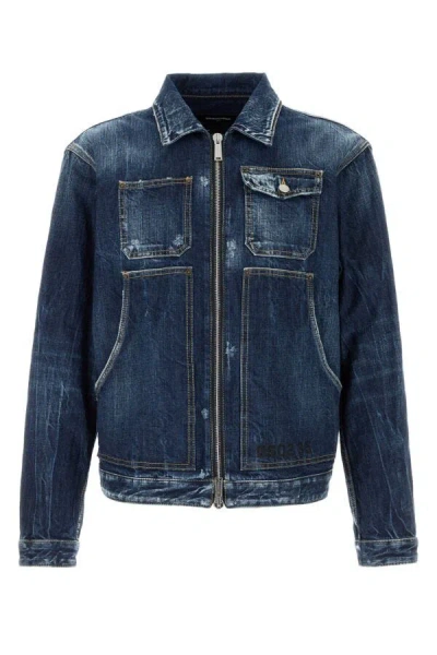 Dsquared2 Dsquared Men Denim Jacket In Blue