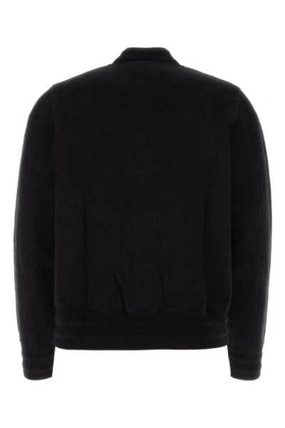 Givenchy Men Black Nylon Blend Bomber Jacket In Black