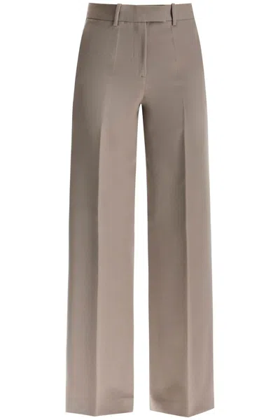 Attico Woolen Cigarette Pants For Women In Cream