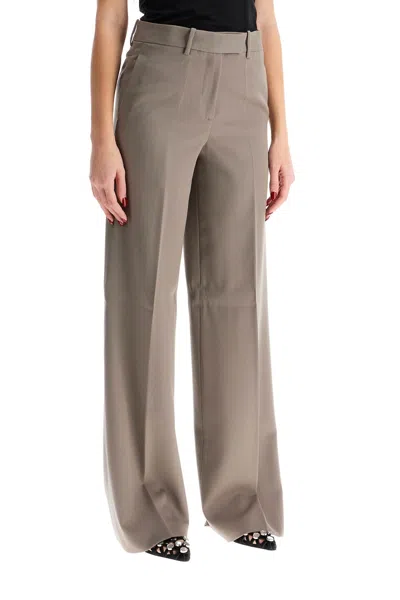 Attico Woolen Cigarette Pants For Women In Cream