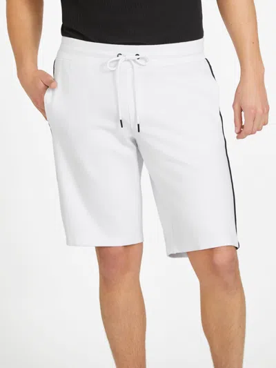 Guess Factory Julian Logo-tape Shorts In White