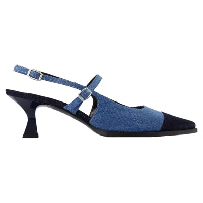 CAREL PARIS CECILE PUMPS - CAREL - COTTON - BLUE 