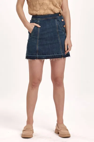Dear John Denim Quinn Skirt In Gatlinburg In Multi
