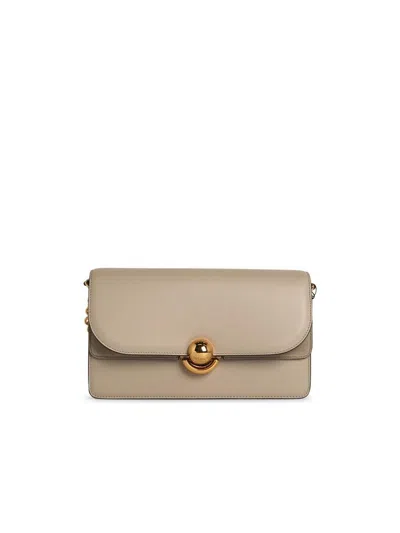 Furla Ivory Leather Shoulder Strap In Beige