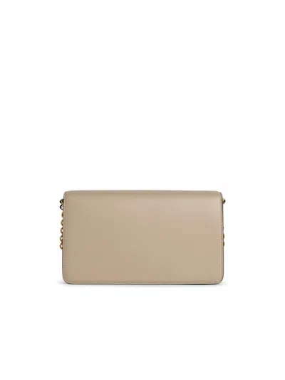 Furla Ivory Leather Shoulder Strap In Beige