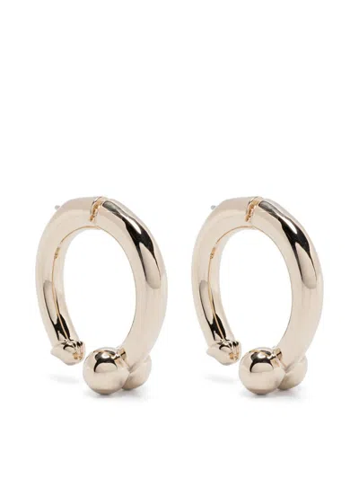 Vivetta Lucky Penis Earrings In Light Gold