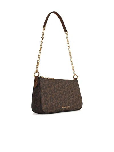 Michael Kors 'empire' Brown Canvas Blend Bag In Brown