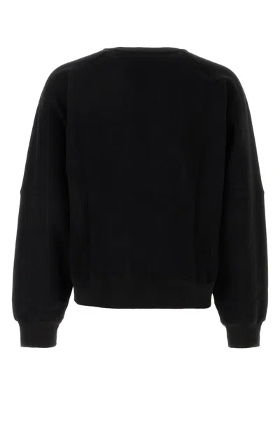 Saint Laurent Cotton Sweatshirt In Black