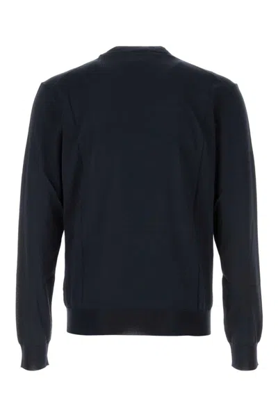 Prada Navy Blue Wool Blend Sweater In Blue