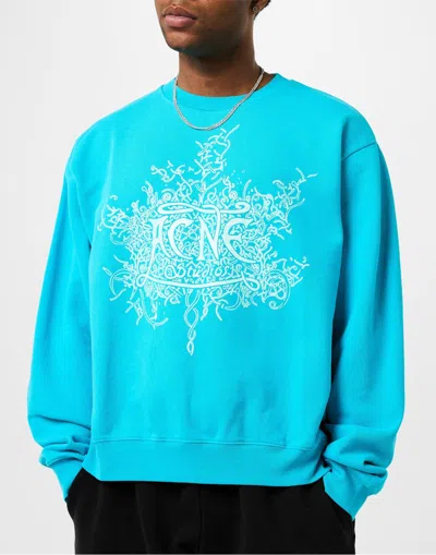 Acne Studios Blue Glow-in-the-dark Sweatshirt