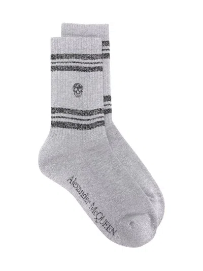 Alexander Mcqueen Skull Logo Socks