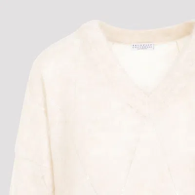 Brunello Cucinelli V-neck Mohair Sweater
