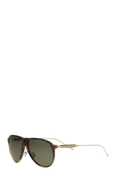 Brunello Cucinelli Men's Sartorial Sunset Acetate And Titanium Sunglasses With Polarised Lenses