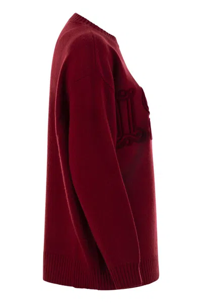 Max Mara Fido - Monogram Pullover In Wool And Cashmere