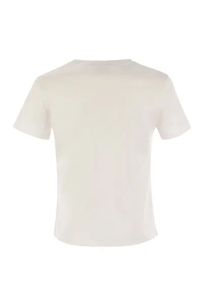 Max Mara Logo Embroidered Crewneck T-shirt