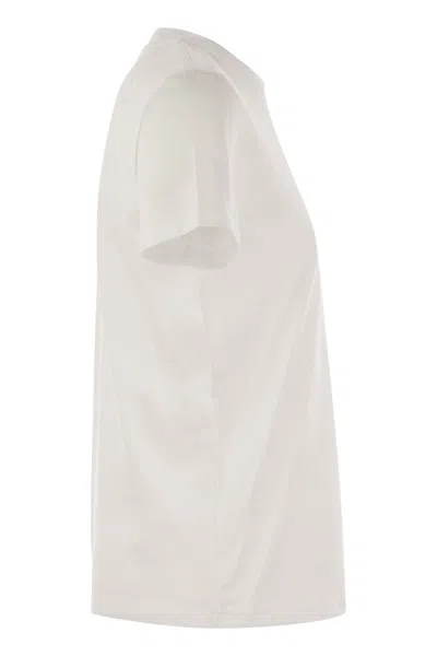 Max Mara Nunzio - Short-sleeved T-shirt With Pocket And Embroidery
