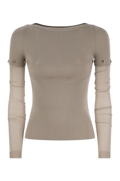 MAX MARA SPORTMAX MAX MARA SPORTMAX ALCIDE - TIGHT-FITTING STRETCH VISCOSE JERSEY 