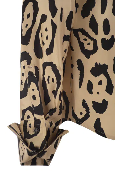 Sportmax Armony Animal Patterned Long-sleeved Shirt
